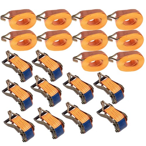 10x ratchet straps - 10x, down