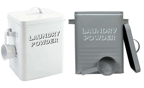 Laundry powder tin - jar, storage