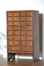Vintage TableTop Apprentice Drawers - Engineers / Watchmakers Cabinet 55 cm Tall
