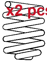 Pcs front coil springs - pcs, set