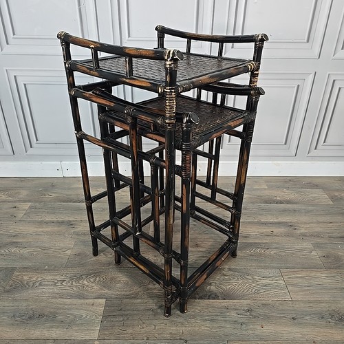 Vintage side nesting tables - nesting,