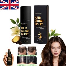 HaloGrow Hair Growth Spray 50ml Natural Hair Thickening Gentle Regrowth Mist
