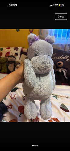 Jellycat purple bashful hippo - jellycat,