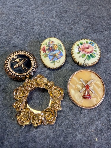 Vintage scarf clip job lot - job,