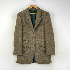 Hucklecote Tweed Jacket Womens 10 Green Check Sporting Shooting Hacking Hunting
