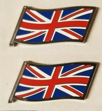 NEW CLASSIC MINI MG TRIUMPH FACTORY UNION JACK FLAG DECAL BADGES