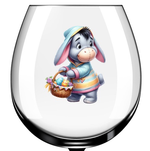 X12 easter eeyore bunny glass - x12,