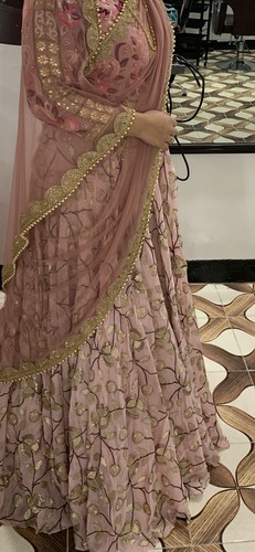 Pink designer lehenga - pink,