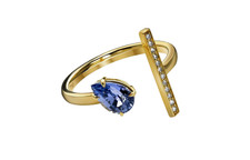 1.06 Carats Blue Sapphire and