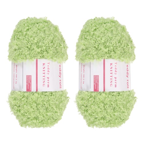 2pcs fur yarn polyester - polyester,