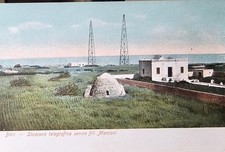 Bari Marconi Wireless Telegraph Station Italy – Early Colour Postcard Antonelli.