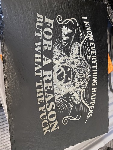 Highland cow slate cutting - highland,