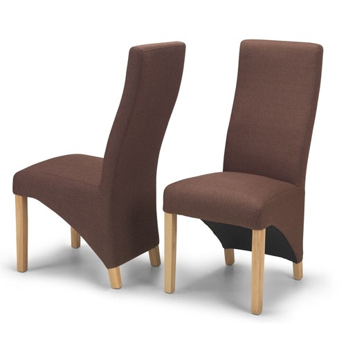 Dark brown polyster dining - brown,