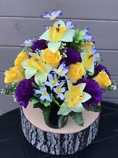 Spring Flowers Grave Pot