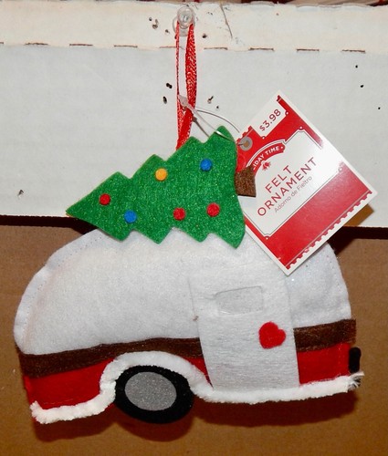 Christmas felt ornament - ornament, rv
