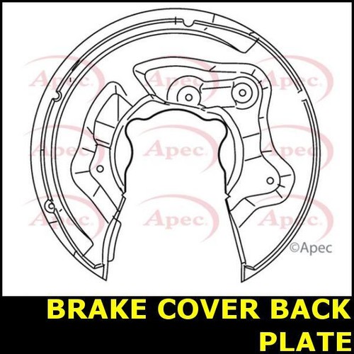 Brake cover back plate rear - plate,