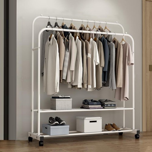 Heavy duty double clothes rail - heavy,