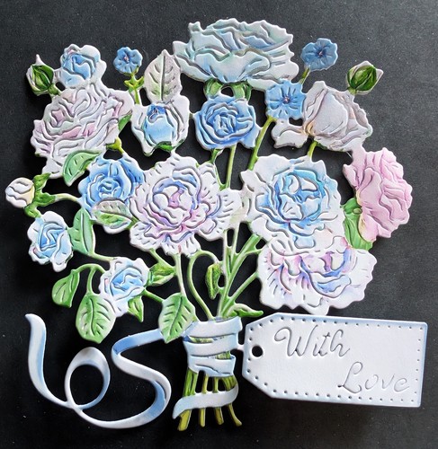 Tattered lace bouquet - tattered,
