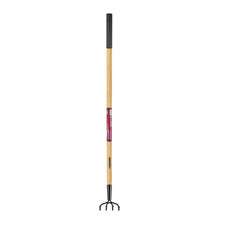 51 In. L Wood Handle 4-Tine