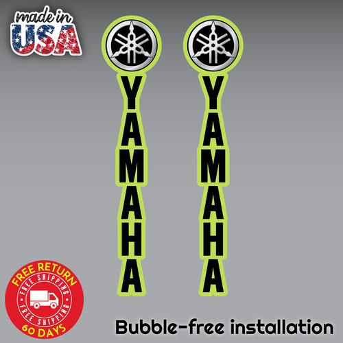 Yamaha vert green decal - 2x,