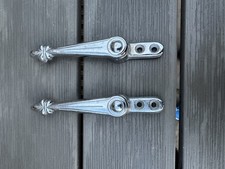 Vintage Alexander Chrome Stair Clips Grips X2 Pieces Fleur De Lis Carpet Runner