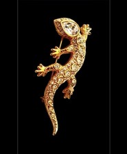 Large Swarovski Crystal Lizard