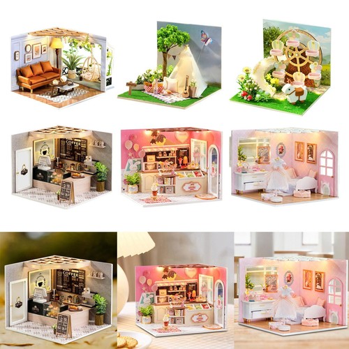 Dollhouse diy kit miniature - diy,