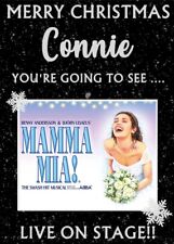YOU'RE GOING TO SEE MAMMA MIA THE MUSICAL! - Personalised Christmas Card