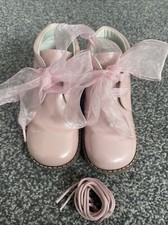 Andanines Pink Patent Boots Girls Size 8 EU 25