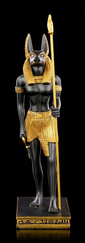 Anubis standing black - black, gold