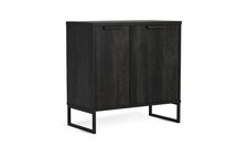 Habitat Nomad 2 Door Drinks Cabinet Black Stylish and Functional Storage
