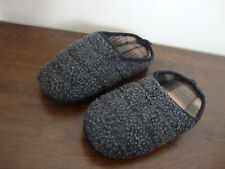 MENS GREY SOFT BOBBLE FEEL SLIP ON SLIPPERS SIZE M