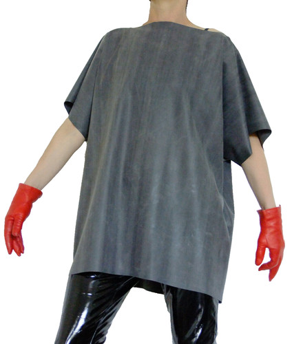 Rubber tee shirt top latex - rubber,