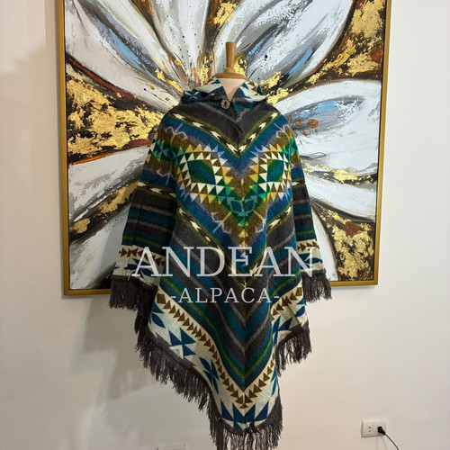 Handmade inca poncho with - inca,