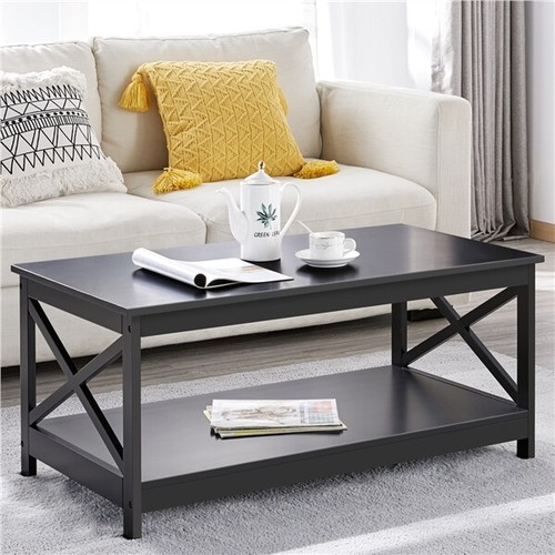 Tier coffee table with - 2-tier,