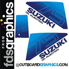 Suzuki DT75hp outboard engine decals/sticker kit