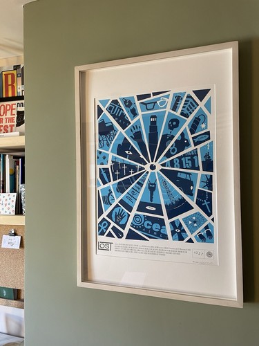 Olly moss lost mondo print - moss,