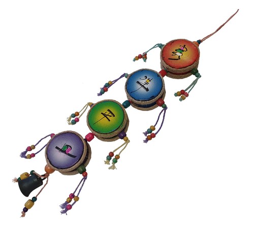 Hanging door bell charm - door,