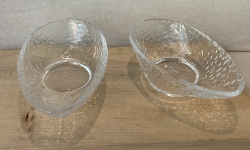 Boxed pair lead crystal - of,
