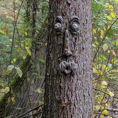 1pack tree face sculpture - 1pack,