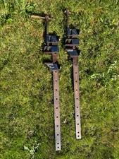 2 x Vintage Woden sash clamp