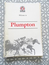 Plumpton Racecourse Race Card Aug 19th 1996