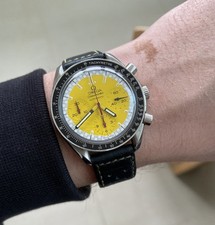 OMEGA Speedmaster Michael Schumacher Yellow Dial Ref 3810.12.40 With Box&Papers
