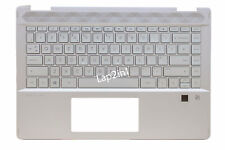 New HP Pavilion X360 14-DH Top Cover Palmrest UK Backlit Keyboard L53787-031