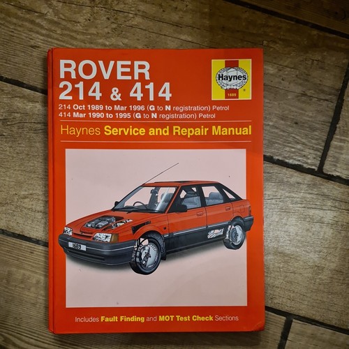 Haynes manual rover 214 - manual,