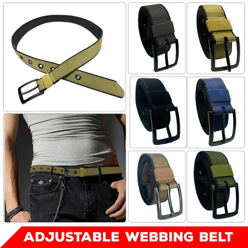 Webbing belt eyelet studded - belt,