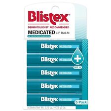 Blistex Medicated Lip Balm, SPF 15, 5 Pack