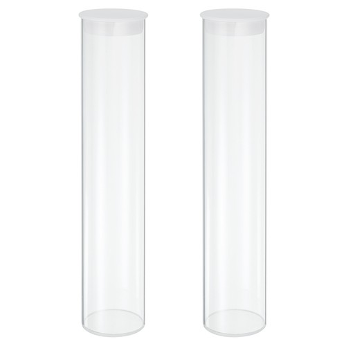 Clear plastic storage tubes - clear,