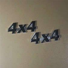 2x Small Chrome Black 4x4