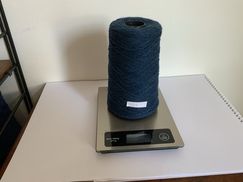 Dark blue 4ply shetland yarn - blue,